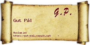 Gut Pál névjegykártya
